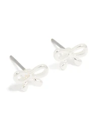 Boucles d’oreilles Silver Petite Bow Stud