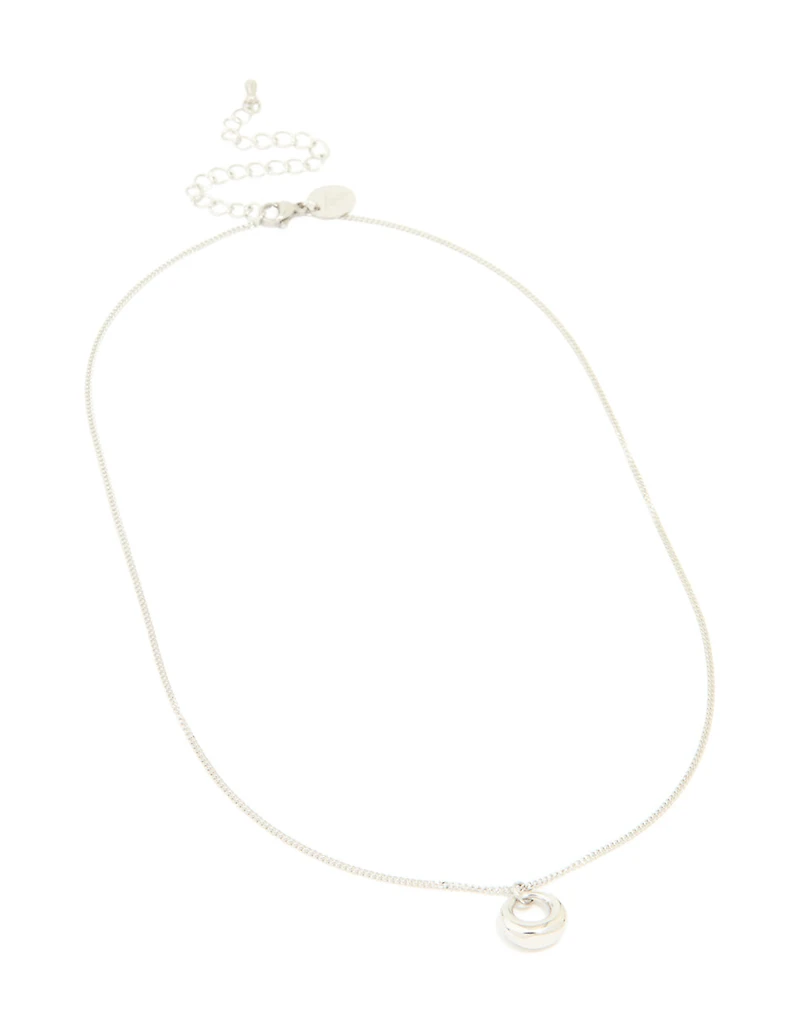 Waterproof Stainless Steel Bold Pendant Necklace