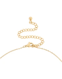 Waterproof Gold Plated Stainless Steel Large Cross Pendant Necklace