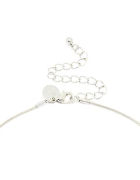 Silver Baby Pebble Pendant Necklace