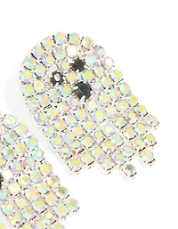 Boucles d’oreilles Silver Diamante Ghost Drop