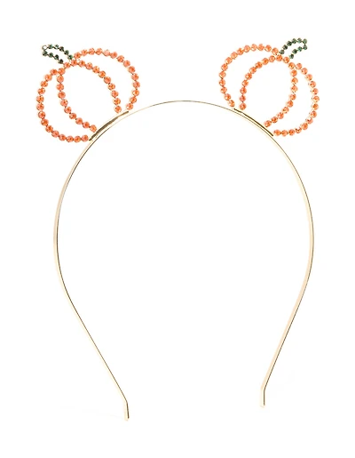 Bandeau en citrouille dorée Diamante