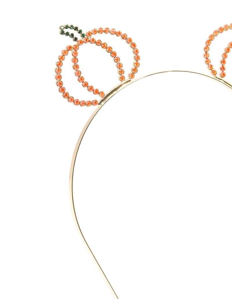 Bandeau en citrouille dorée Diamante