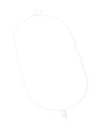 Sterling Silver Heart & Key Pendant Necklace