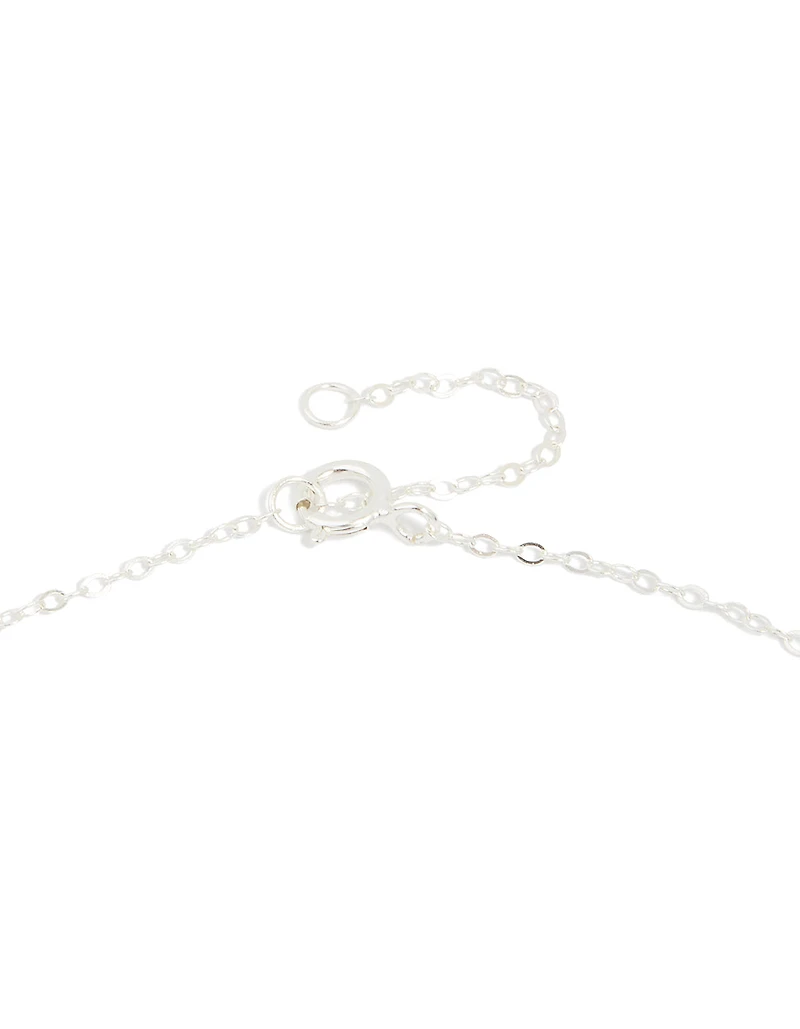 Sterling Silver Heart & Key Pendant Necklace