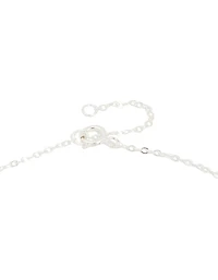 Sterling Silver Heart & Key Pendant Necklace