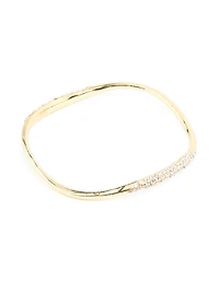 Bracelet ondulé Diamante plaqué or