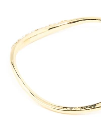 Bracelet ondulé Diamante plaqué or