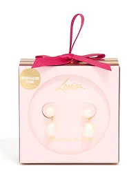 Gold Plated Freshwater Pearl Drop Earrings