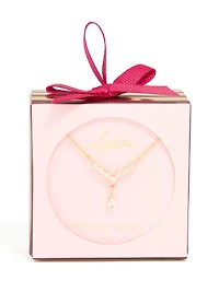 Collier pendentif cube en zircone plaqué or