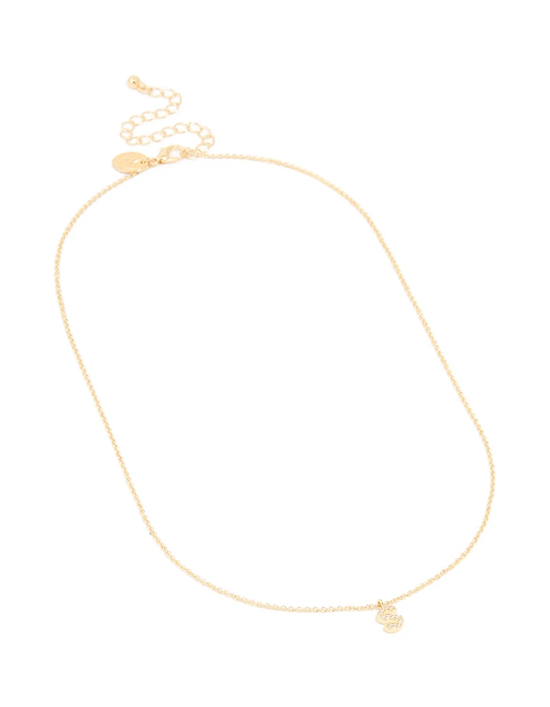 Collier cubique en zircone plaqué or