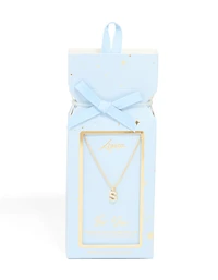 Collier cubique en zircone plaqué or