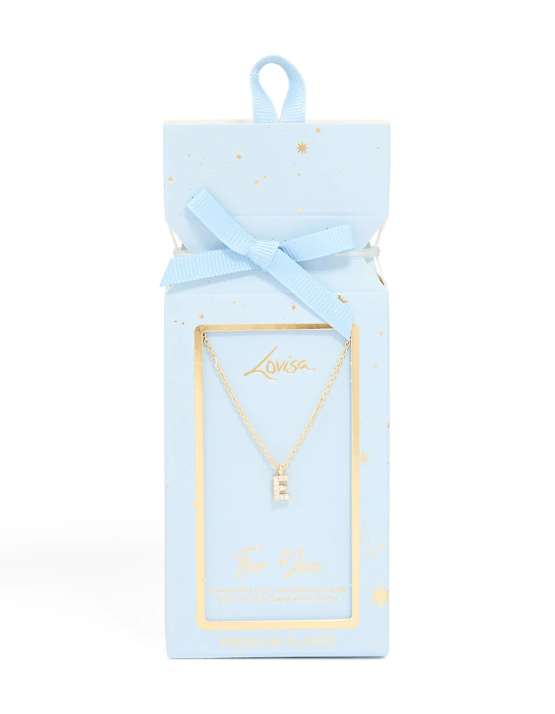 Collier cubique en zircone plaqué or