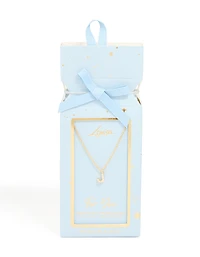 Collier cubique en zircone plaqué or avec la lettre J