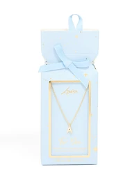 Collier cubique en zircone plaqué or Lettre A