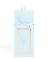 Gold Plated Brass Cubic Zirconia Letter K Necklace