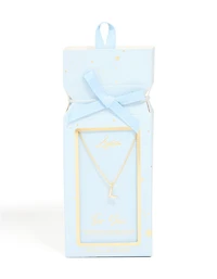 Collier cubique en zircone plaqué or