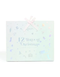 Kids Blue Gold Charm Bracelet 12-Day Advent Calendar