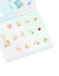 Kids Blue Gold Charm Bracelet 12-Day Advent Calendar