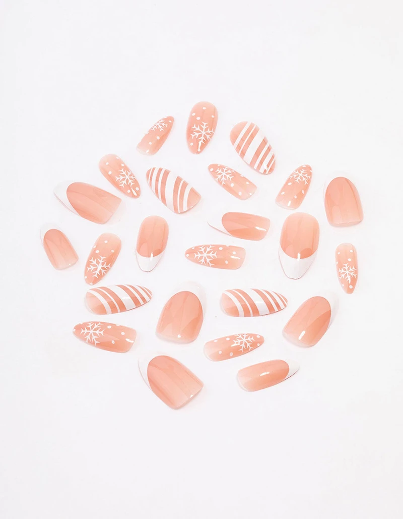 Coffret d’ongles White Snowflake Press-On