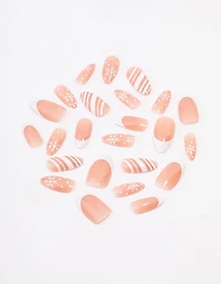 Coffret d’ongles White Snowflake Press-On