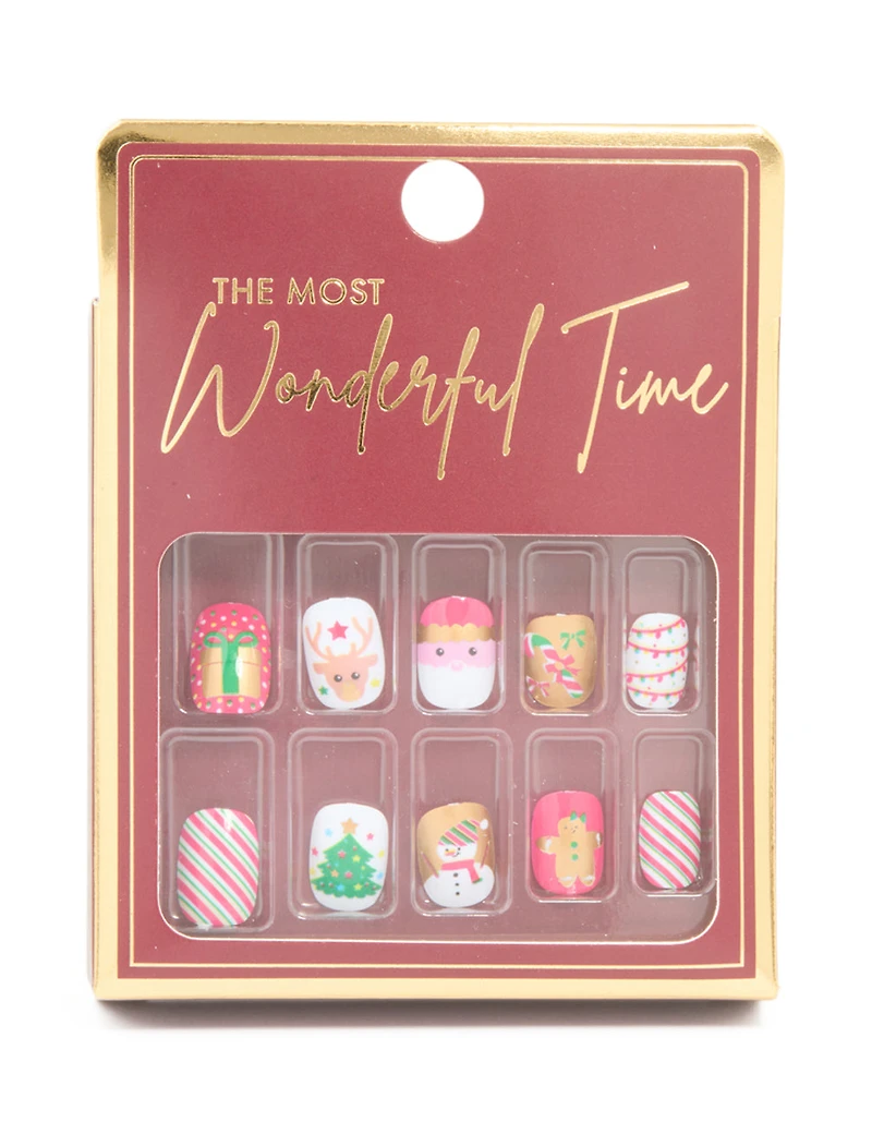 Snowman & Bauble Press-On Nail Set