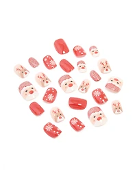 Ensemble de clous press-On Santa & Reindeer