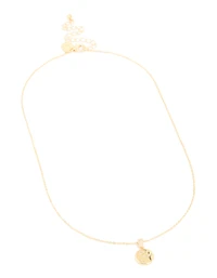 Collier pendentif en zircone cubique miniature du signe du zodiaque du signe du Sagittaire plaqué or