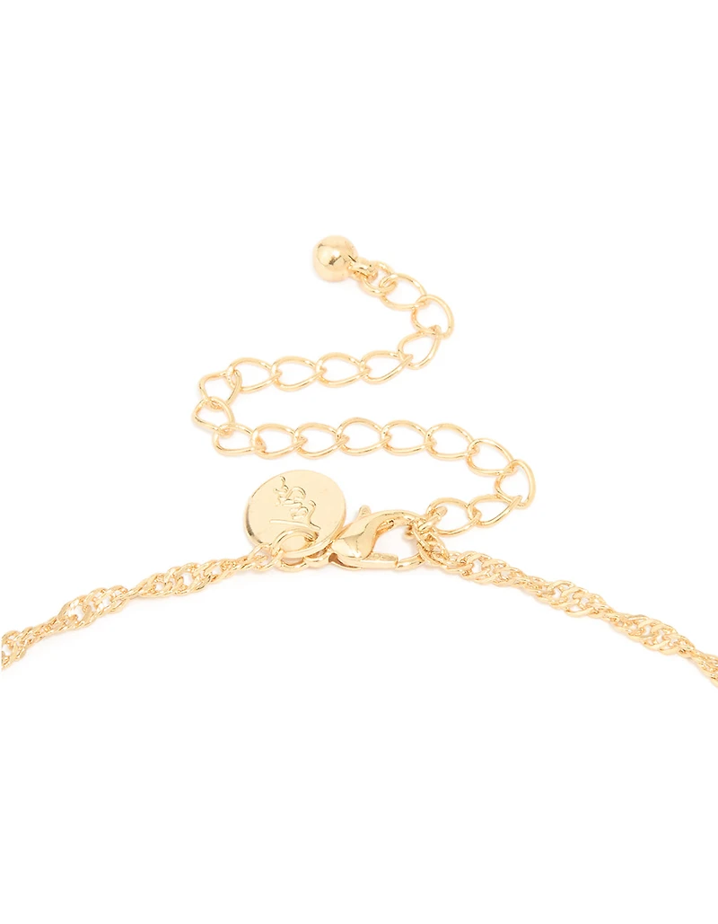 Gold Plated Extra Large Decorative Cross Necklace