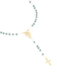 Collier diamant en diamants bleu foncé plaqué or