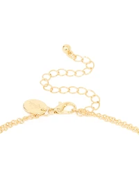 Gold Plated Pearl Mary Pearl Y-Necklace 2-Pack