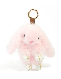 Kids Pink Fabric Bunny Key Chain