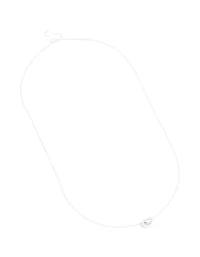 Sterling Silver Pebble Pendant Necklace