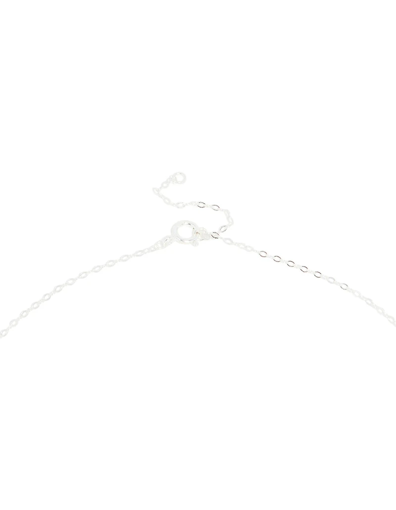 Sterling Silver Pebble Pendant Necklace