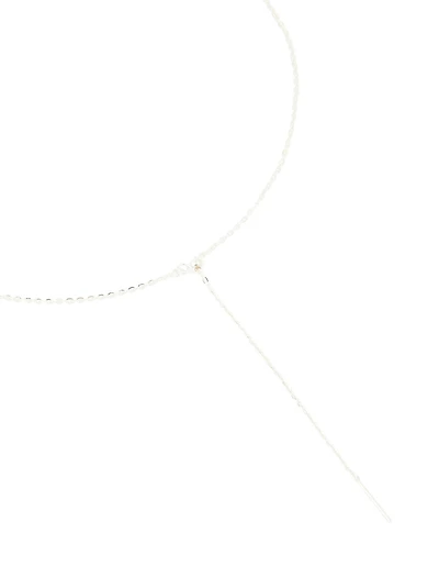 Sterling Silver Adjustable Chain Y-Necklace