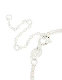 Sterling Silver Cubic Zirconia Tiny Tennis Bracelet