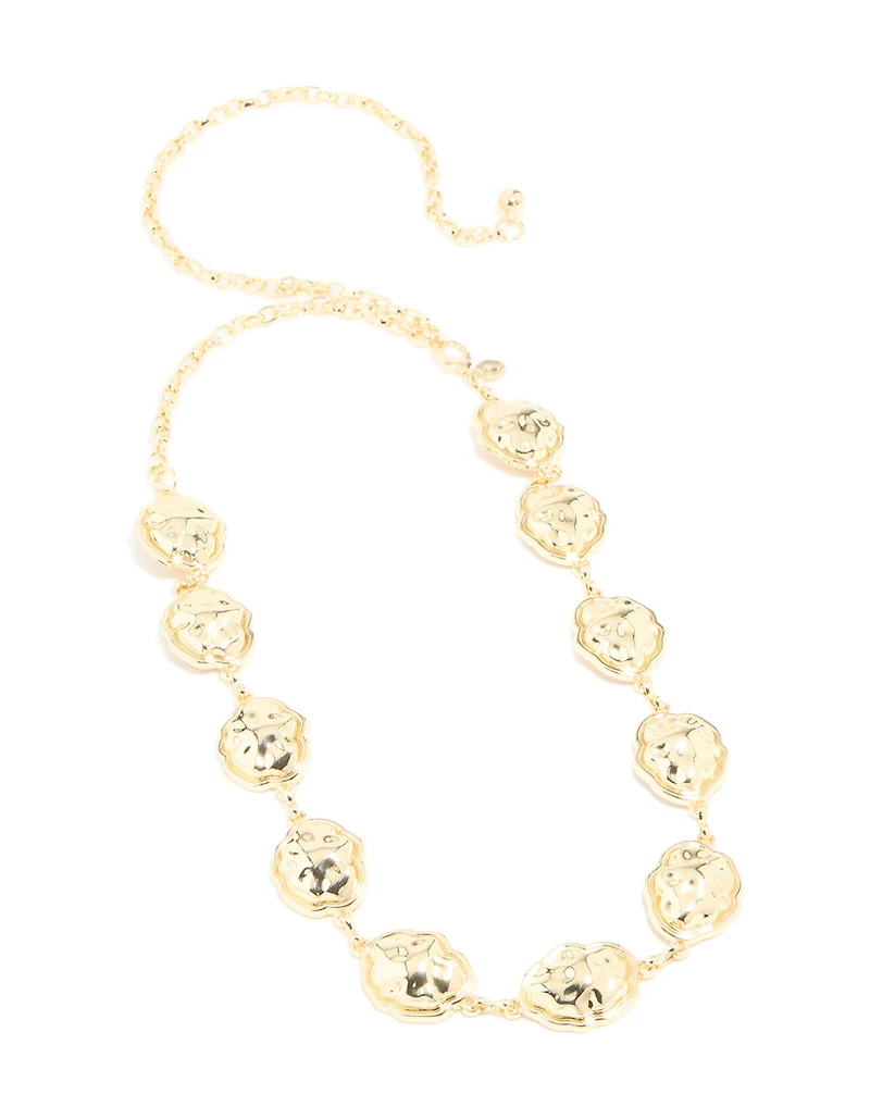 Gold Puffy Cloud Belt