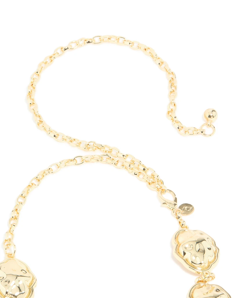 Gold Puffy Cloud Belt