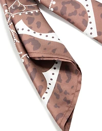 Western Leopard Print Fabric Scarf