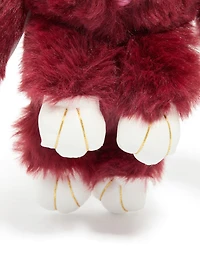 Burgundy Fabric Bunny Key Chain