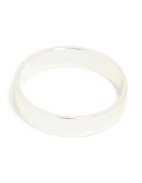 Silver Plated Simple Cubic Zirconia & Smooth Rings 3-Pack