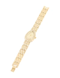 Gold Diamante Statement Watch