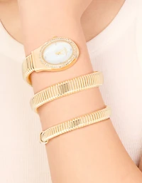 Gold Double Stretch Watch Cuff