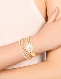 Ensemble de montres et bracelets diamants en or