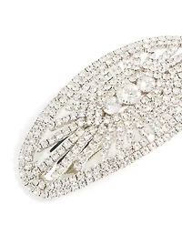 Silver Diamante Hair Clip