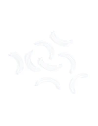 Ajusteurs à anneaux transparents minces pack de 8