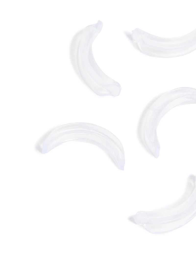 Ajusteurs à anneaux transparents minces pack de 8