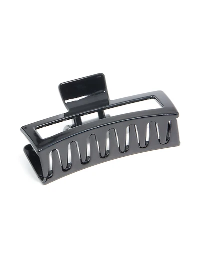 Black Coated Shiny Extra Large Claw Clip