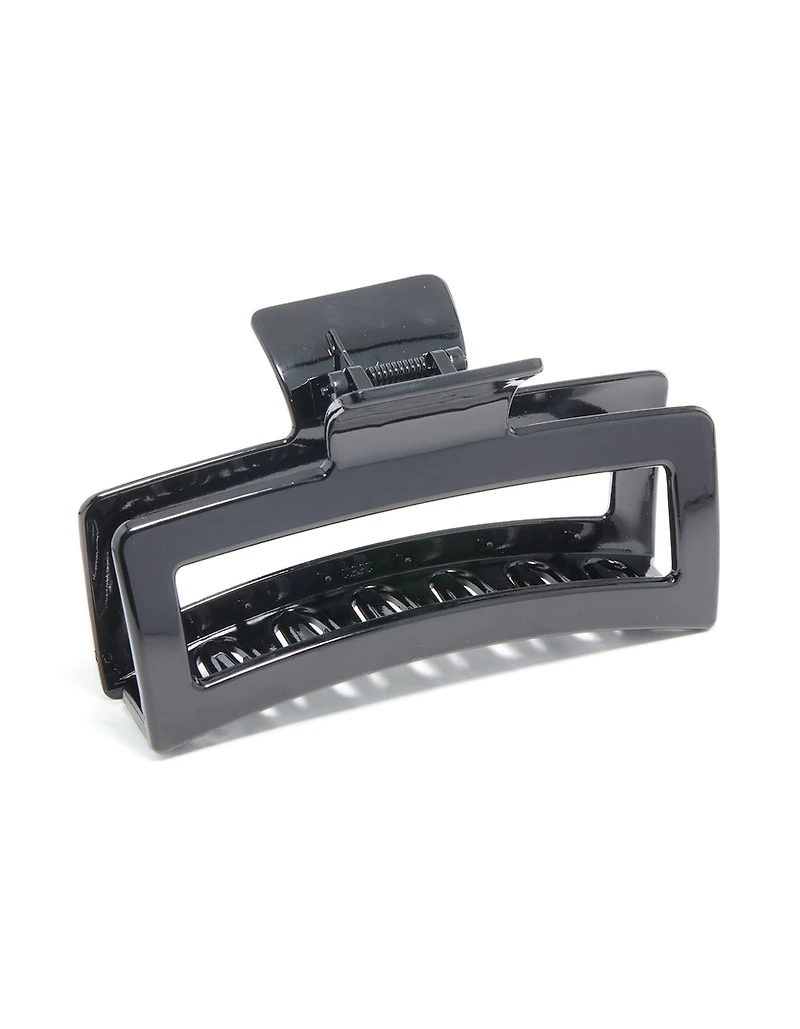 Black Coated Shiny Extra Large Claw Clip