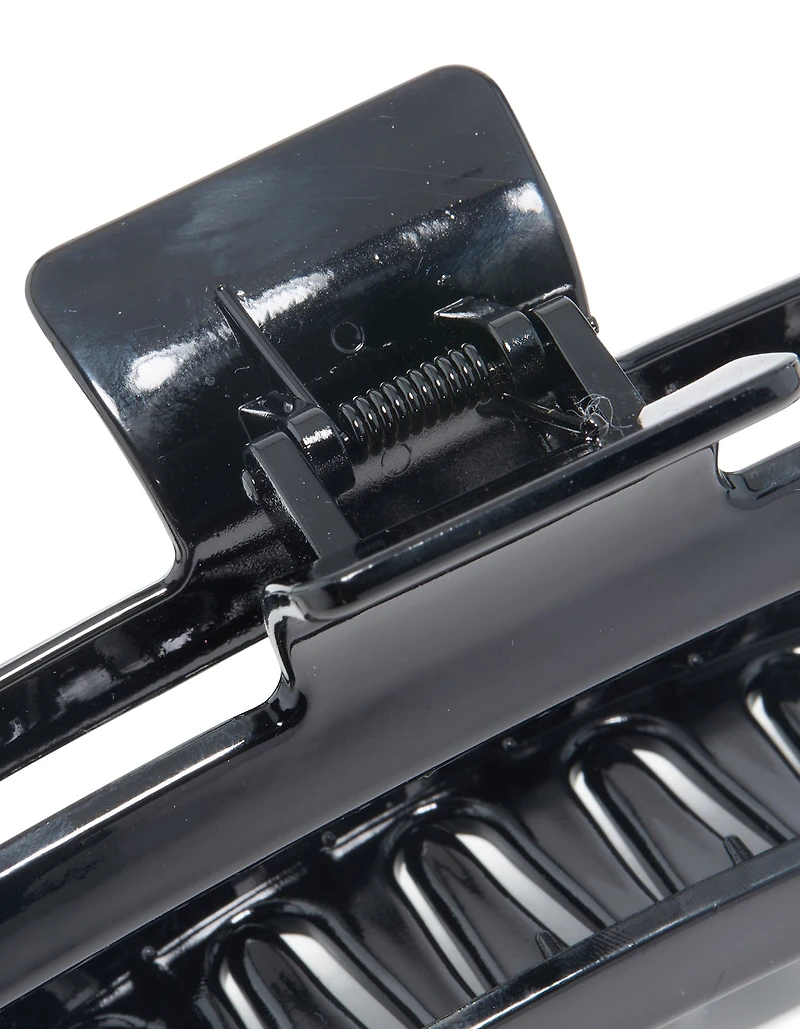Black Coated Shiny Extra Large Claw Clip